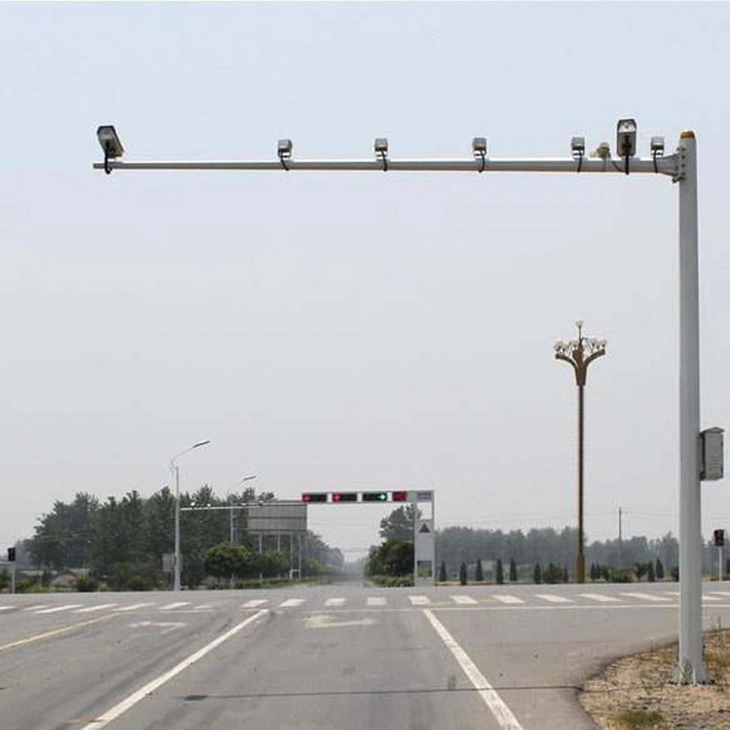 Galvanized Traffic and Telescopic CCTV Camera Mast Steel Pole for Monitoring