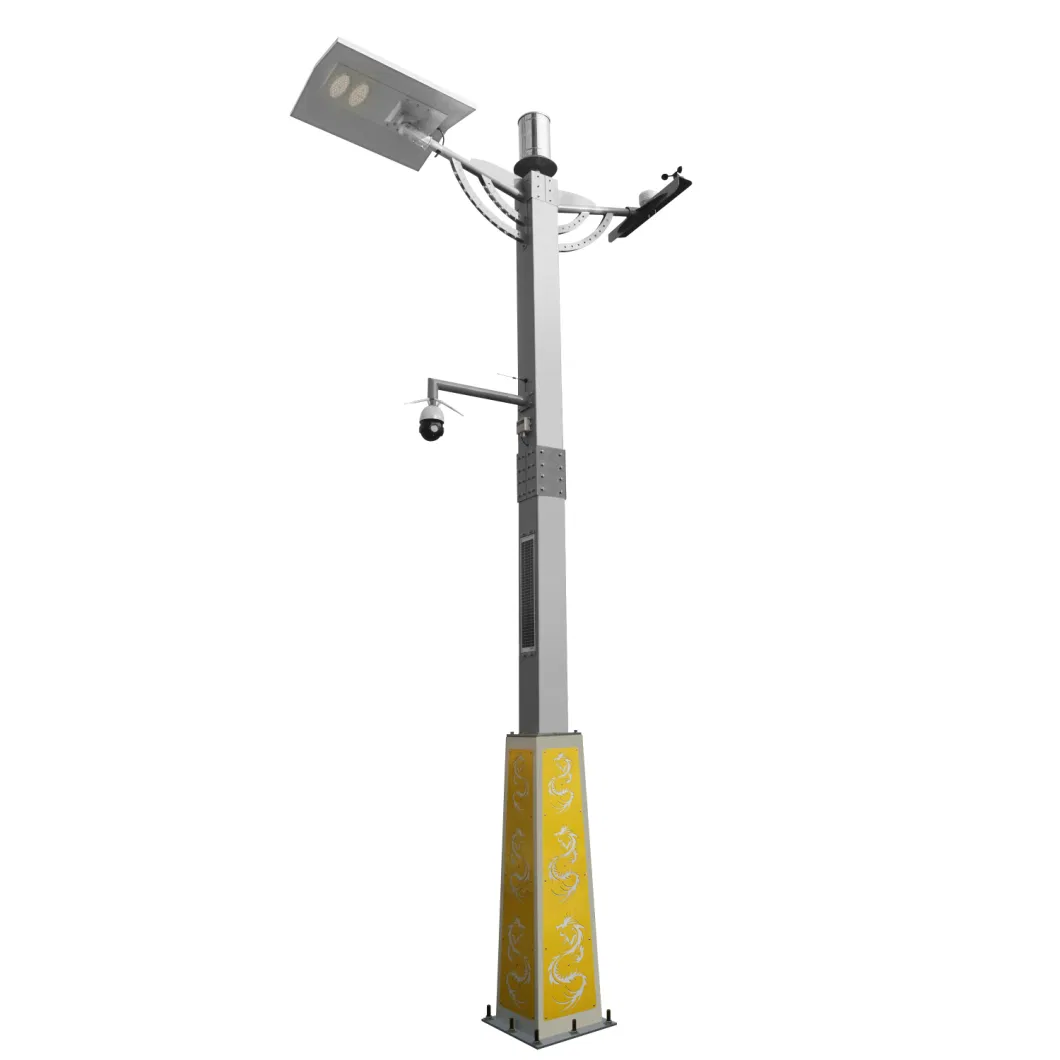 Solar Street Light Smart City Pole with Monitoring and Environmental Function