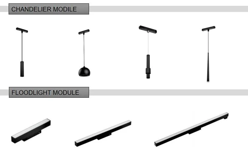 DC48V Smart Tuya Zigbee Color Changing Linear Magnetic Lighting Suspended Surface Mounted Track Rail Light System