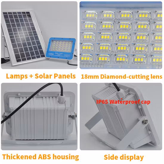 Luz solar impermeable de la energía solar del jardín LED del reflector al aire libre industrial del LED